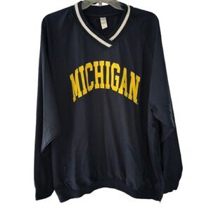GAME Sportswear College Football MICHIGAN STATE Pull Over Windbreaker Jacket XL